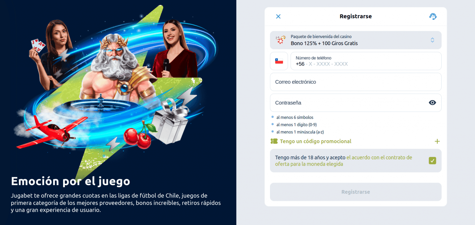 jugabet casino bonos