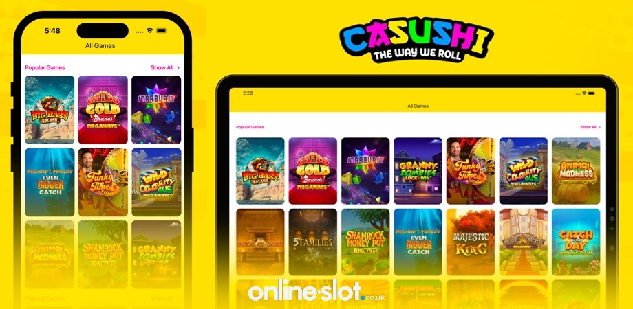 Casushi Mobile App Interface