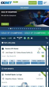 Visualizzazione mobile di Rabona Casino