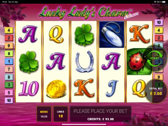 Lucky Ladys Charm $5 deposit