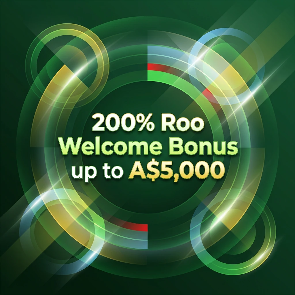 Roo Casino promotional banner showcasing welcome bonus