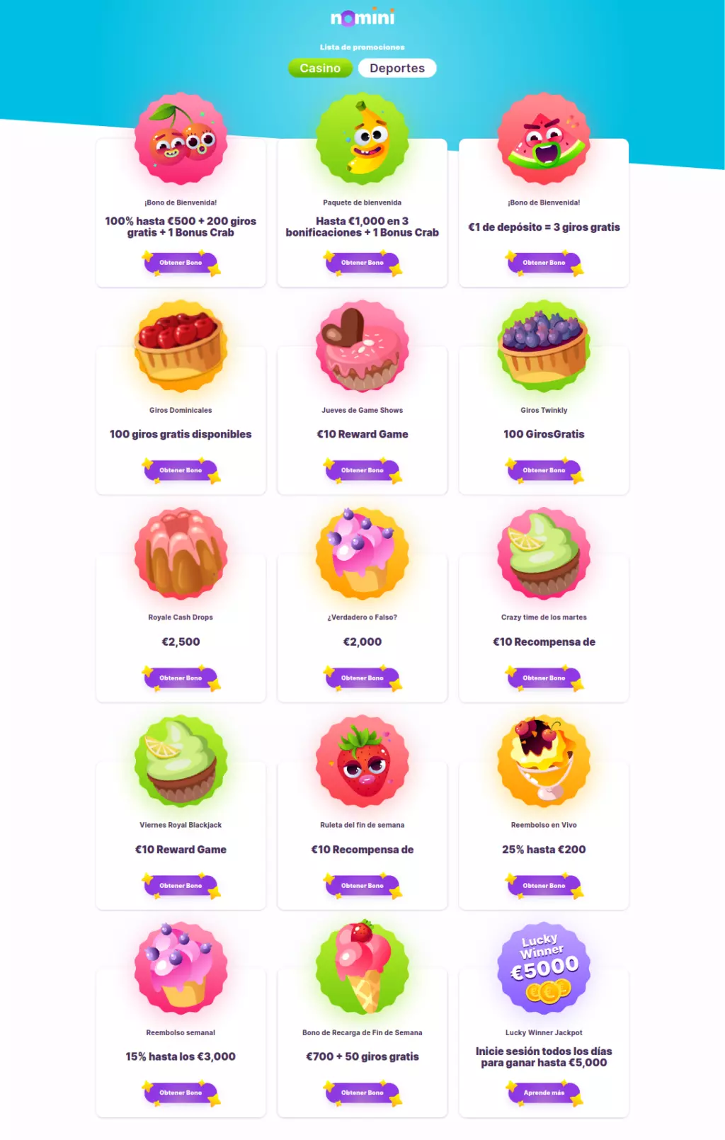 Nomini Casino Promotions