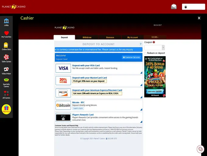 no deposit bonus slots 2020