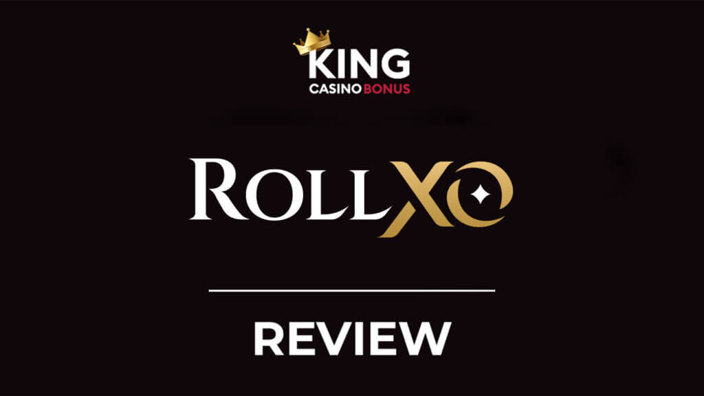 Screenshot of Rollxo Casino game lobby on a desktop and mobile device