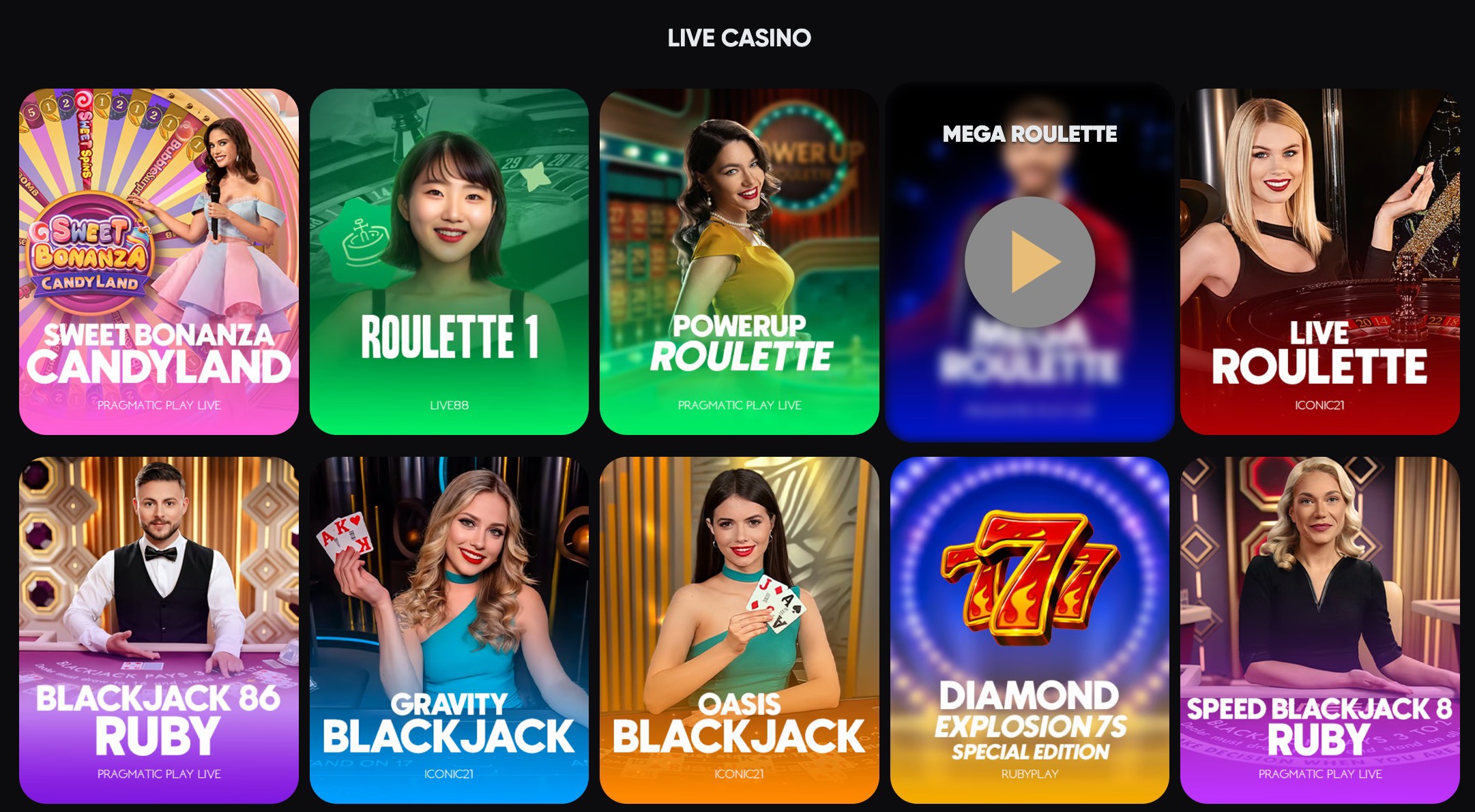 Schermafbeelding van Golden Panda Casino website met spelaanbod