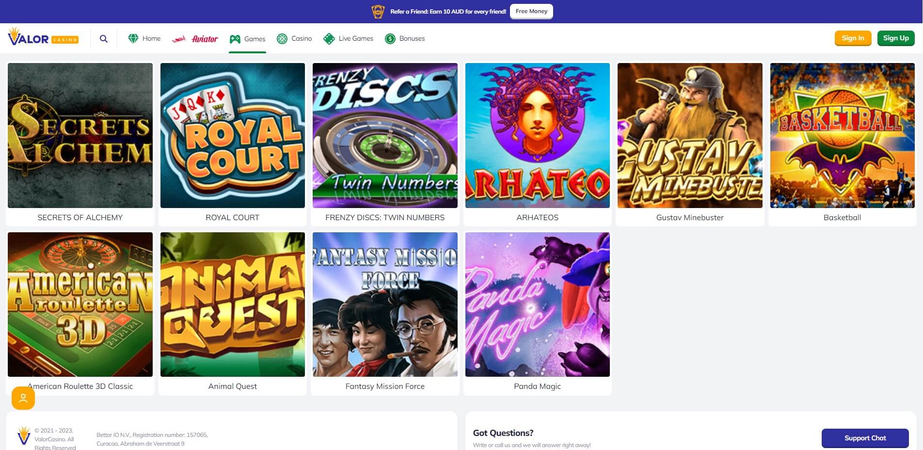 valor bet app for android