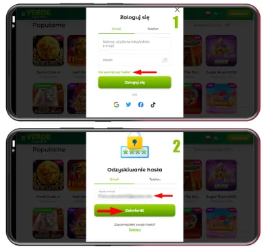 Verde Casino Interface Visualisierung