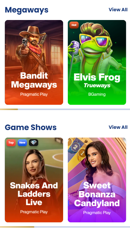 Screenshot of Lukki Casino game lobby on a mobile device