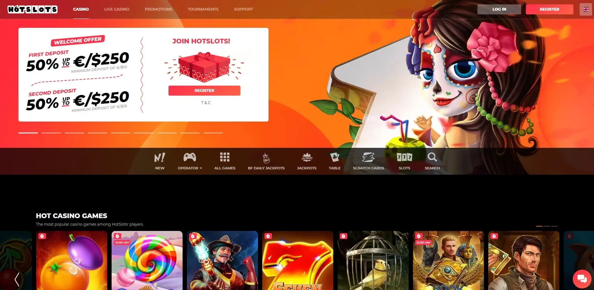 Hot Slots Casino wizualizacja