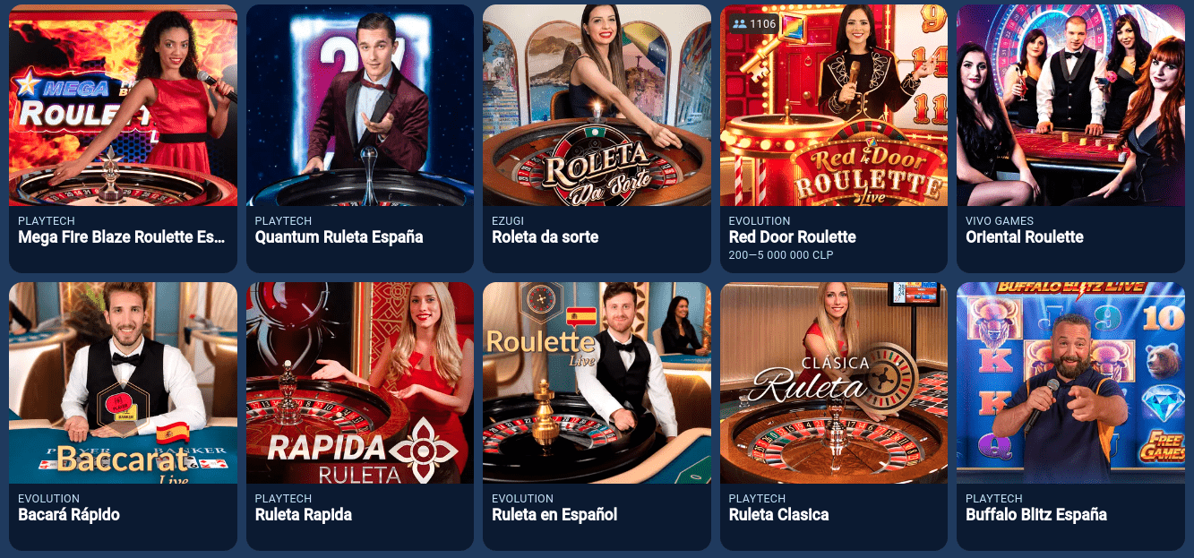 Интерфейс live-игр Jugabet Casino с дилером