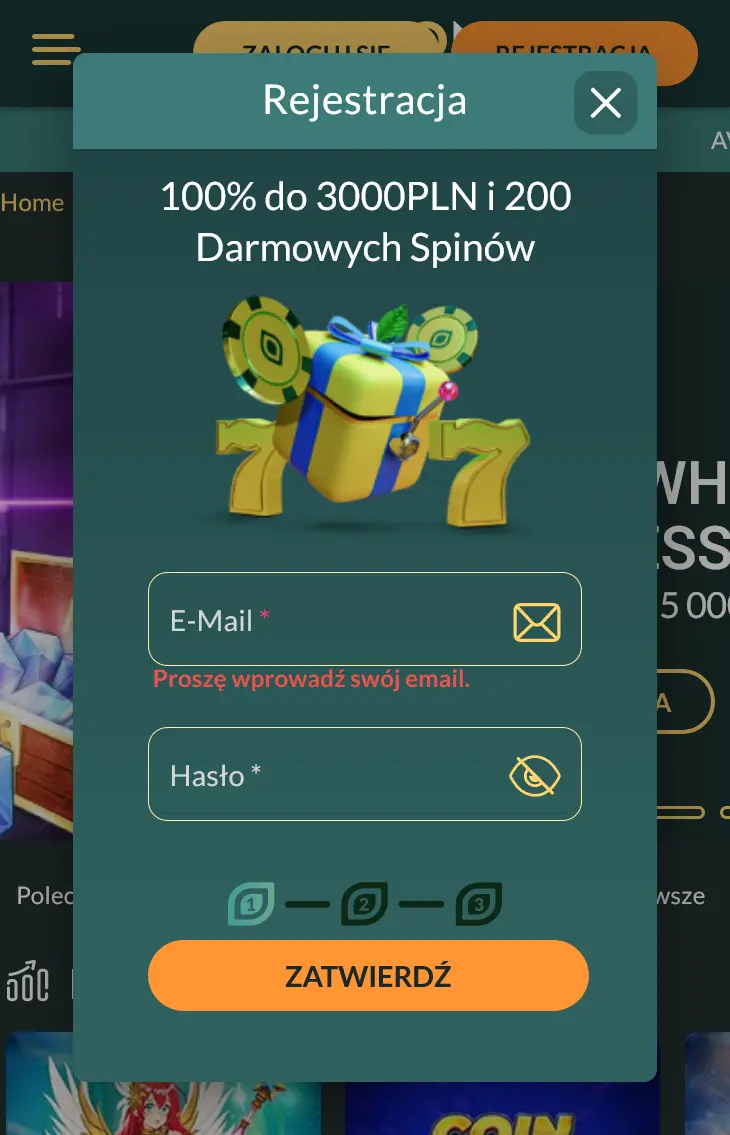 Lemon casino login képernyő mobiltelefonon