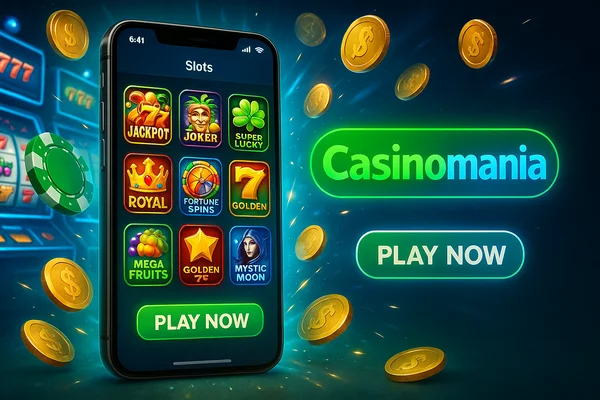 Schermata principale delle slot su Casinomania app