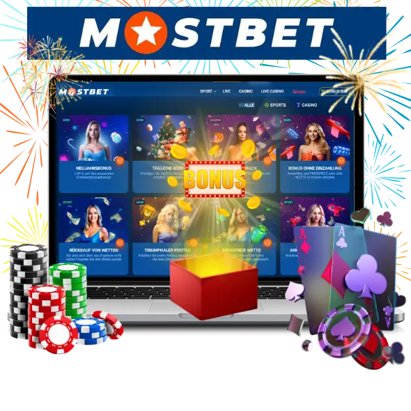 Visualisatie van Mostbet bonus aanbiedingen