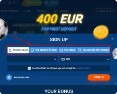 Mostbet regisztrációs módszerek