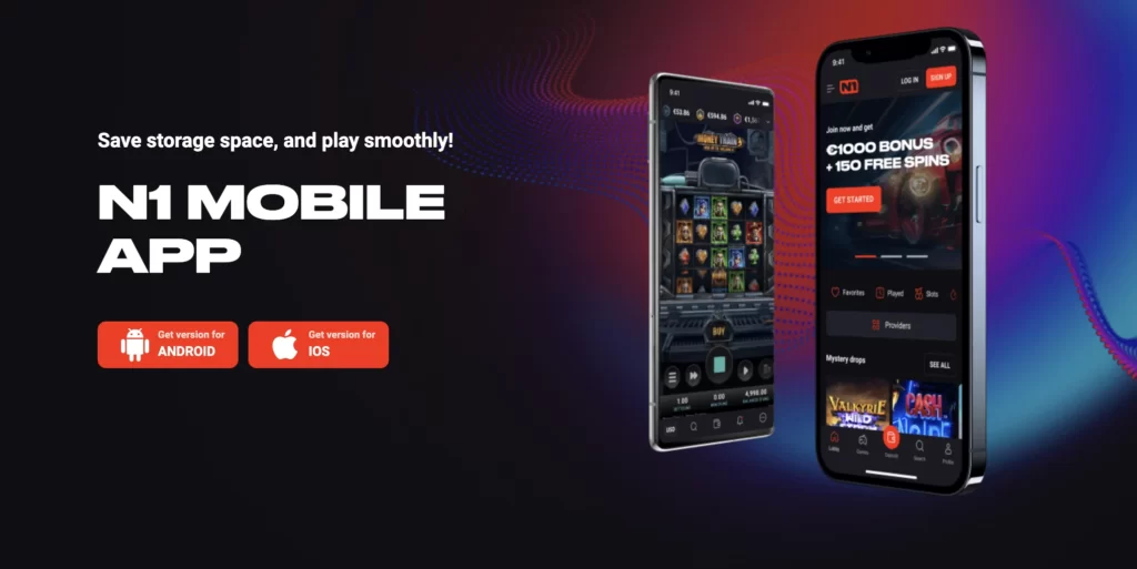 n1casino Plattformoberfläche