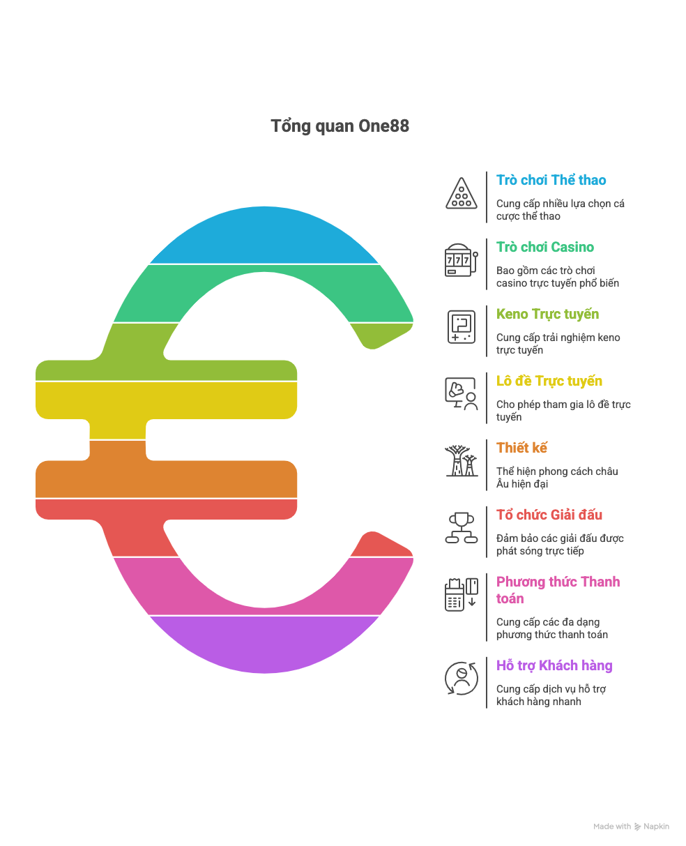 Overzichtsscherm van de One Casino website en mobiele app interface