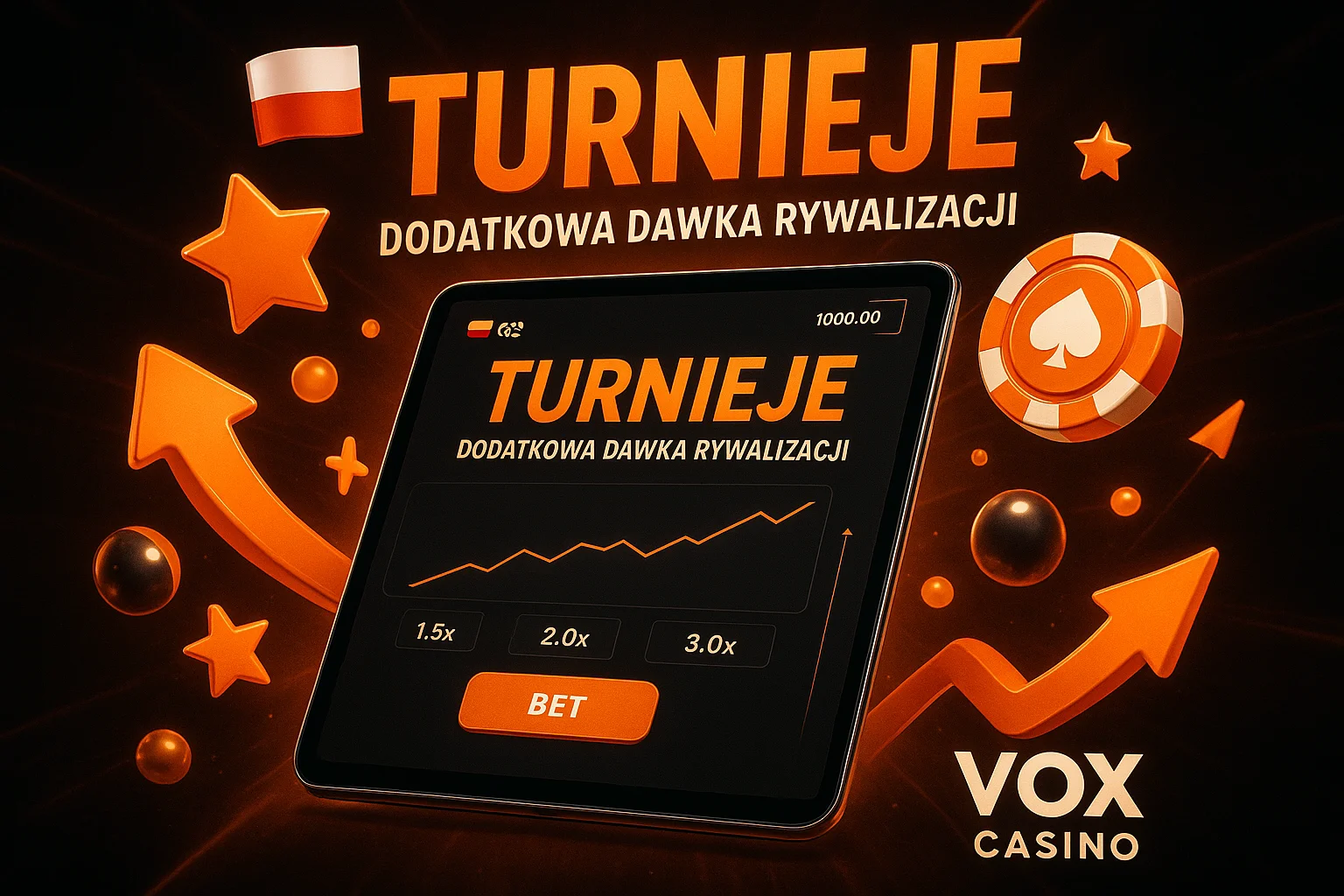 Turnieje w kasynie online - ekran z rankingiem graczy